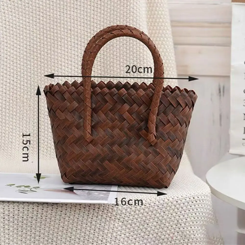 Women Woven Large Capacity Shoulder Bags Crochet Bag Knitting Handbags Female Shopping Tote Bags