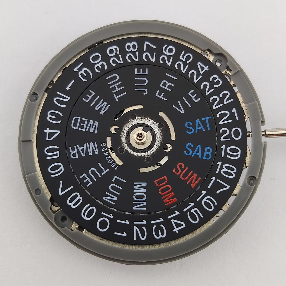 Japan Original NH36 Mechanical Movement High Accuracy Black 3 o'clock Date 4.2o'clock Crown Automatic Watch Movement Replace Kit