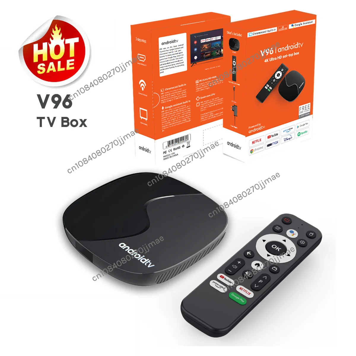 

ТВ-приставка V96 Android Box 2 16G 4K Dual WiFi Smart Voice Set-Top Box