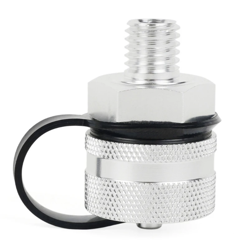 

Oil Drain Valves Aluminum Alloy Quick Drain For M14x1.5 M14x1.25 12x1.25 12x1.5 Leakproof with Hose Attachment