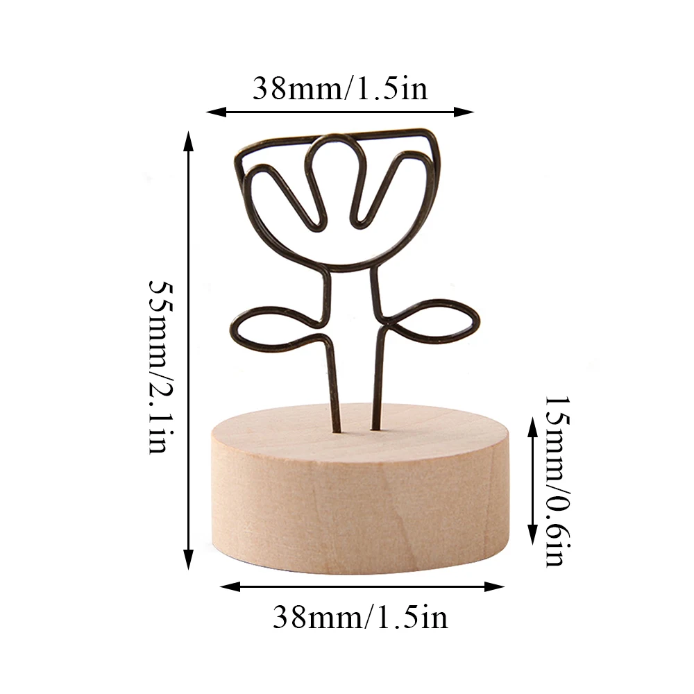 Mini Log Note kreative Nachricht Clips niedlichen Foto Ornamente robuste Karte Notizen Inhaber Retro Home Dekoration Mode Notiz halter