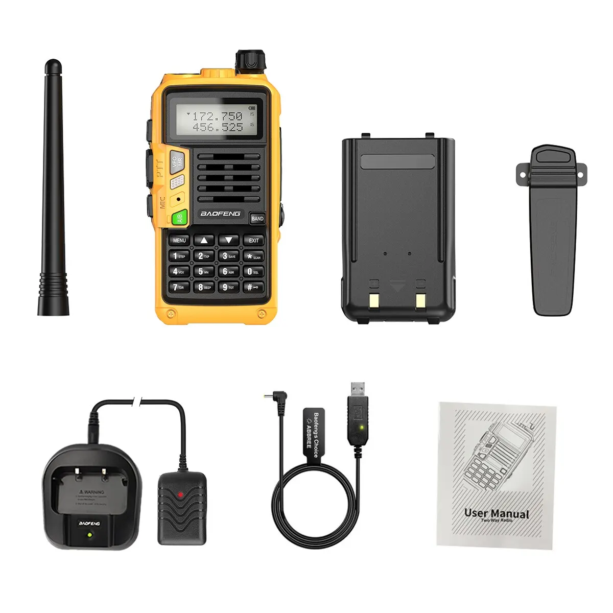 Baofeng uv s9 plus v2 10w leistungs starkes walkie talkie usb ladegerät 16 km langstrecken handheld dual band transceiver uv 5r funkgerät