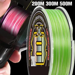 Japan Upgrade X8 Strands Braided Fishing Line 200M/300M/500M High Stength Multifilament PE Line for Carp Fishing Satlwater Pesca