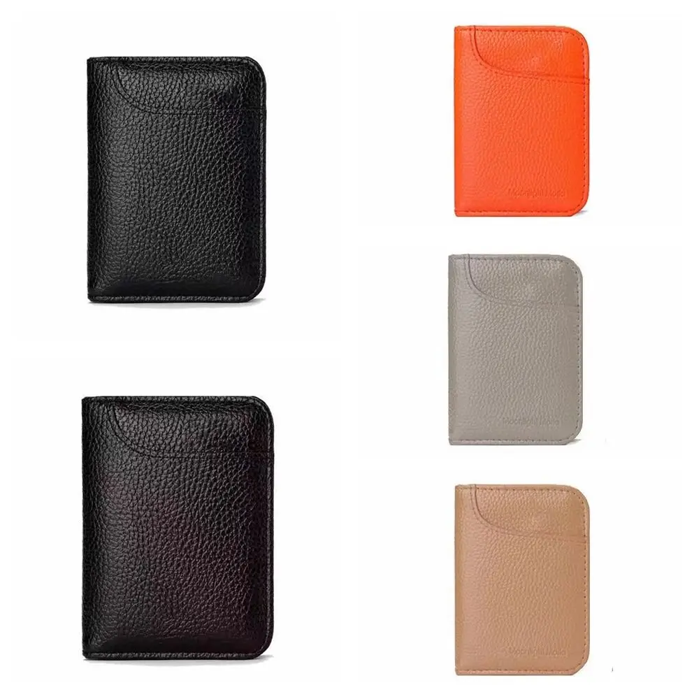 Cartera corta suave de varias posiciones para hombre, tarjetero fino multifunción de PU, tarjetero de identificación, monedero de cuero de estilo coreano para hombre