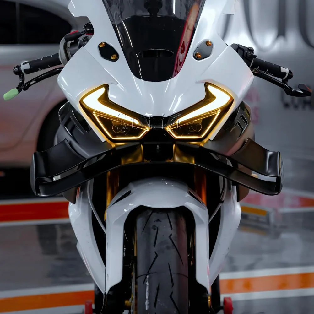 For 675SR-R 675SR 2024 2025 675 SR -R 2026 Motorcycle Accessories Fixed Front Lip Spoiler Fixed Wing Spoiler Fairing Kit view 3