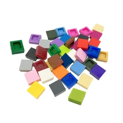 210pcs 1x1 Flat Ceramic Tile Building Blocks Bulk Accessories MOC Bricks Compatible with Brand 3070 Particle Children's Toys