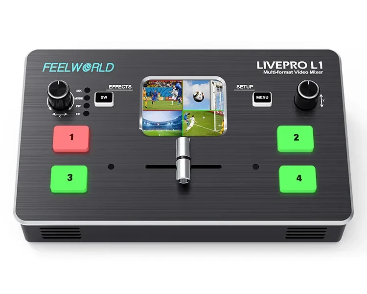 

Feelworld Pro Live Production Streaming Portable Video Switcher Hdmi Live Streaming Switcher Video Mixer Switcher