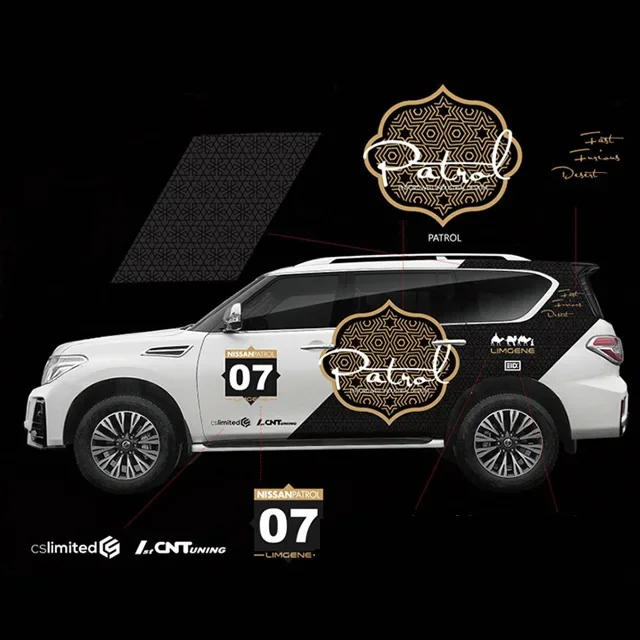 

New Design!Limgene Style Car Sticker for Nis san Patrol Y62 Armada Car Body Sticker