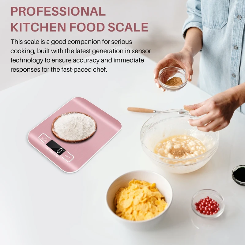 New 10 Kg 1 G Metal Scale Digital Kitchen Electronic Scale Weighing Food Diet Household Cooking Tools