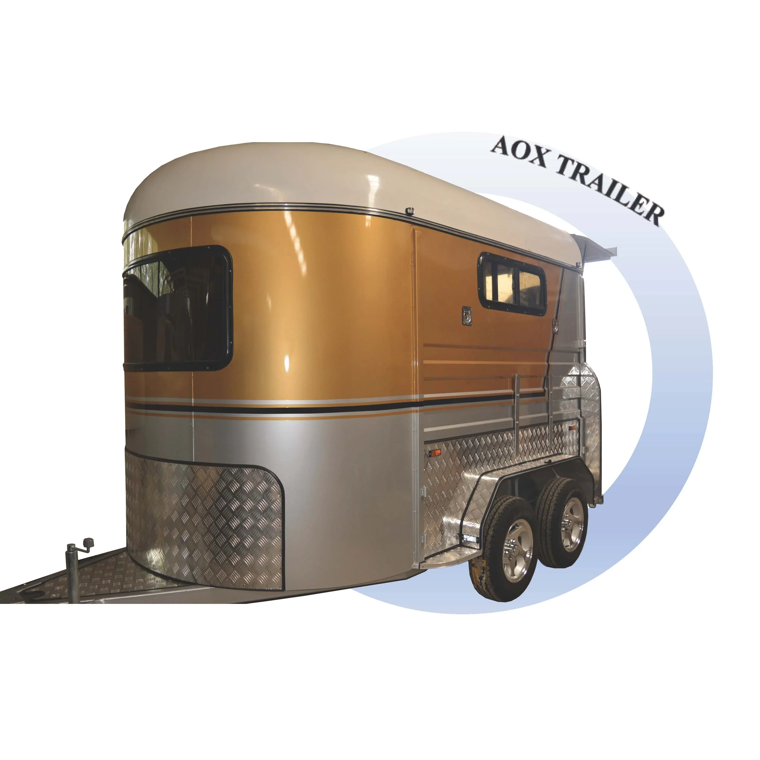 2024 Hot Sale 2 Horse Trailer Angle Load Standard With No Rotting Floor Used By Warmblood Horses 2HAL-S