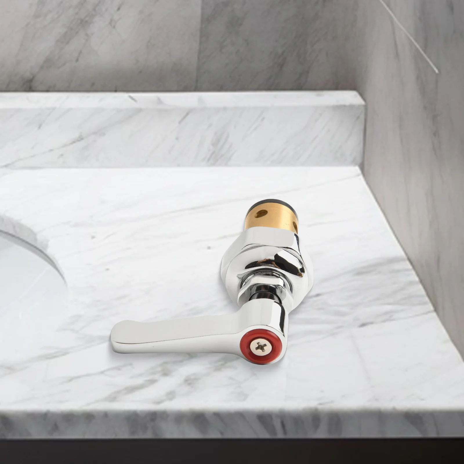 صمام الأساسية صنبور مقبض المغزل الجمعية T Amp S النحاس سهل الاستخدام تصميم تركيبات الحمام تحسين المنزل