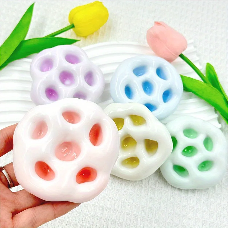 ミニチュアクリエイティブおもちゃ - 柔らかく成形可能なサンドボール生地、斬新な絞りおもちゃ、カラフルなアイススキン模造もち米B