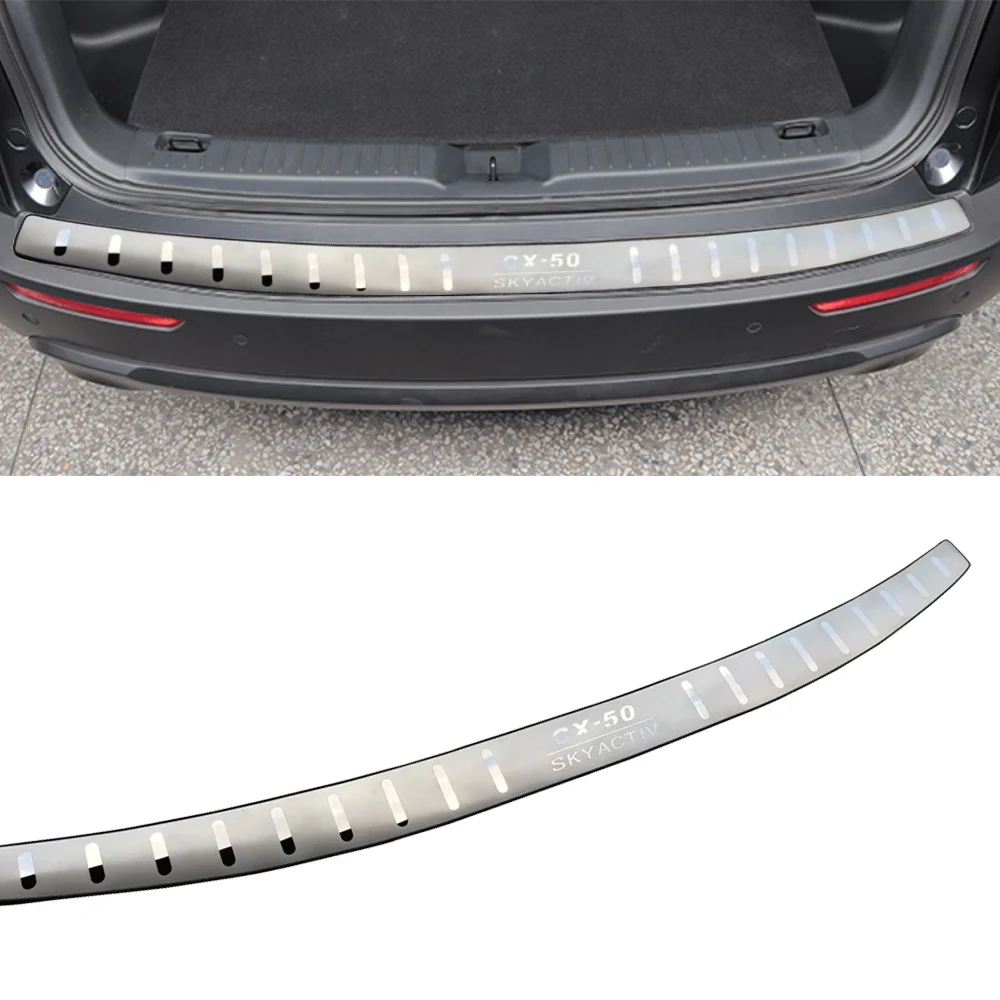 

For Mazda CX-50 CX50 Cx50 2023 2024 2025 Car Accessories Trunk Door Sill Scuff Plate Rear Bumper Protector Trim Stickers