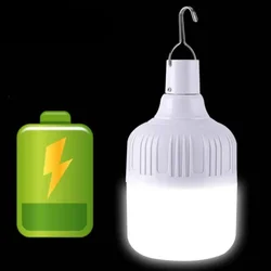 Luce da campeggio lampadina a LED ricaricabile USB lampada a sospensione per tenda lampadina di emergenza portatile per giardino all'aperto