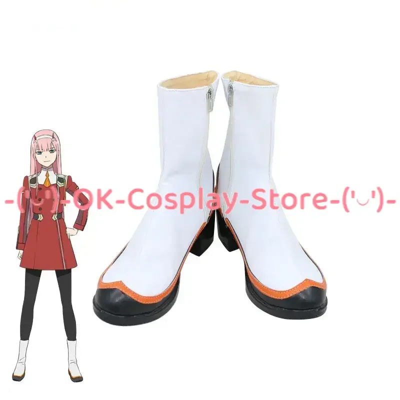 

Anime DARLING in the FRANXX 02 Cosplay Shoes Halloween Carnival Boots Zero Two Cosplay Prop Custom Made