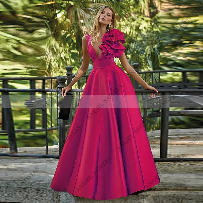 

Customized Long Burgundy Mother of the Bride Dresses Sleeveless A Line Evening Bridal Party derss robes invitée mariage