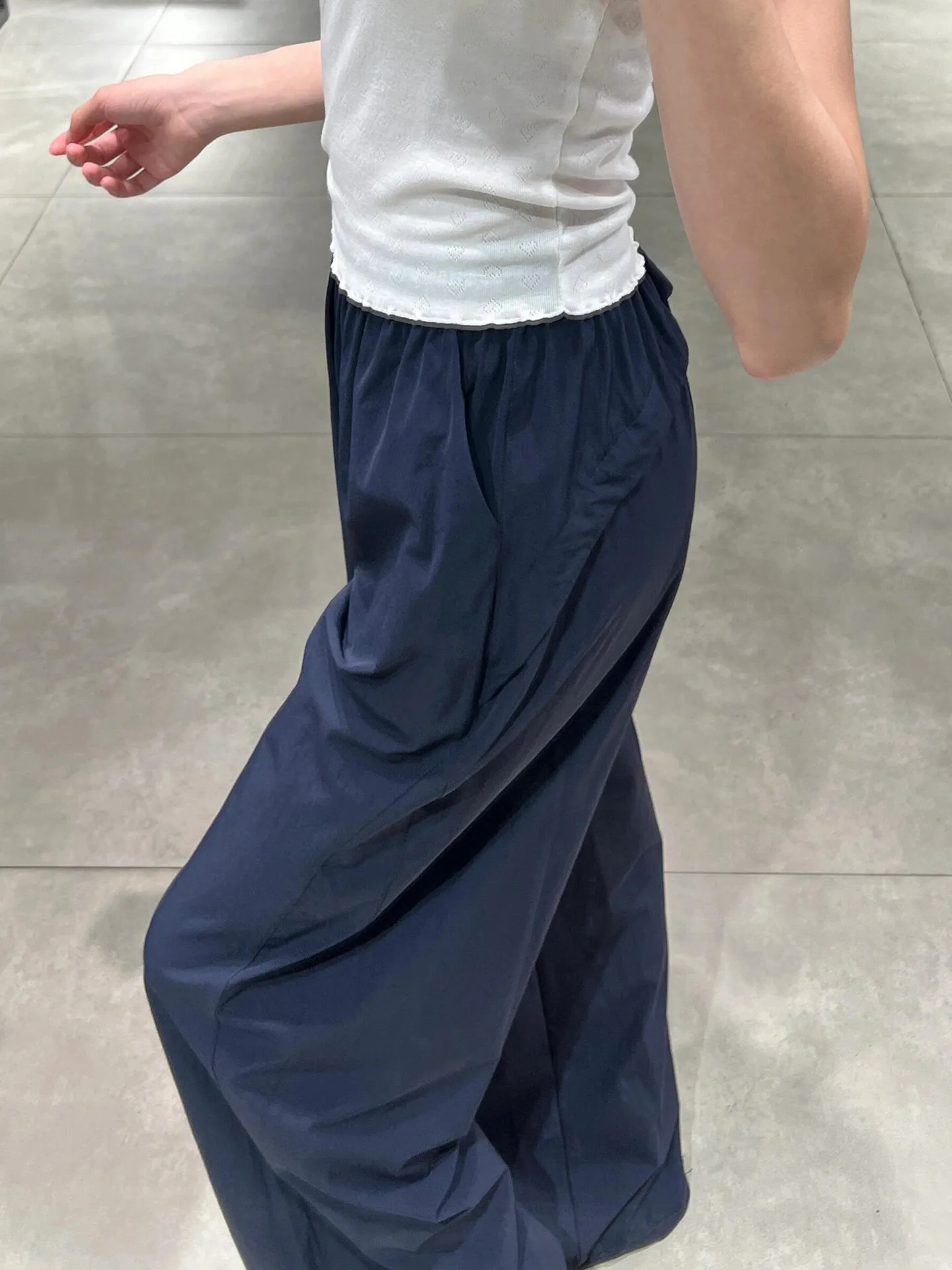 

Быстросохнущие женские летние брюки с высокой талией и широкими штанинами, тонкие, спортивные, повседневные, удобные, дышащие, из полиэфирного волокна