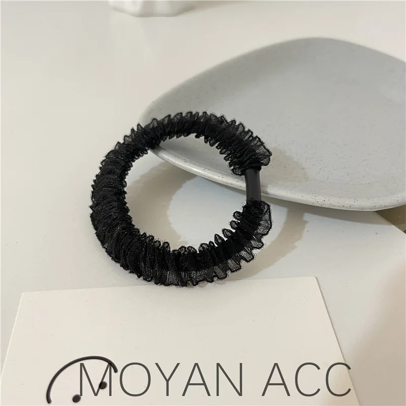 Bold Type Milk coffee color high elastic hair rope simple wild head rope temperament tied ponytail hair ring apron headdress