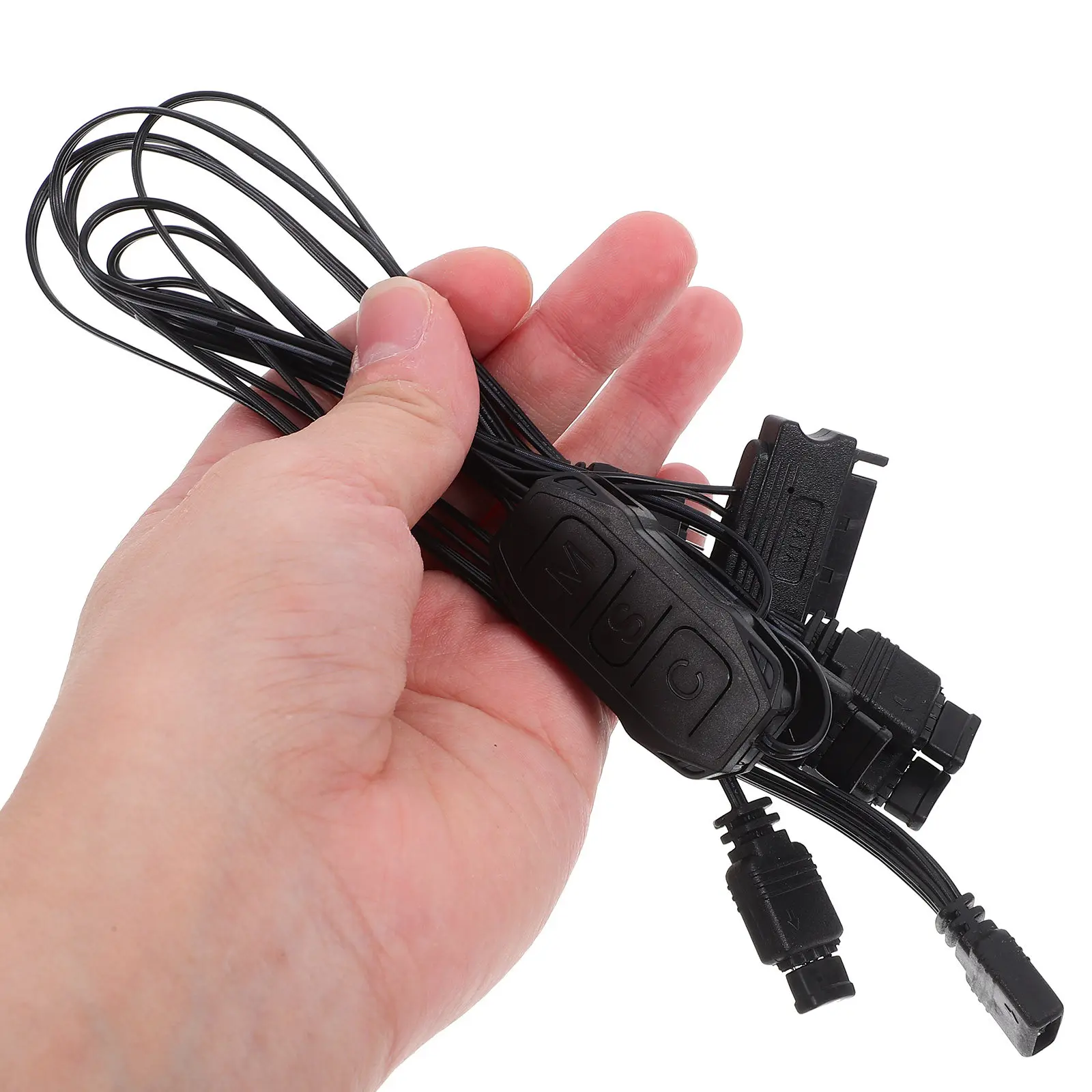 

1Set Rgb Light Controller Mini Adapter Expansion Desktop Pc Sync Multi-Device Addressable LED Strip Controller for Gaming