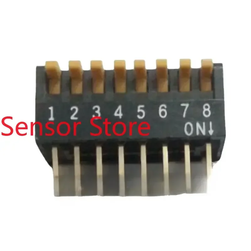 

10PCS 8-position Dial Switch 8P Side Key Encoding 2.54mm A6ER-8104