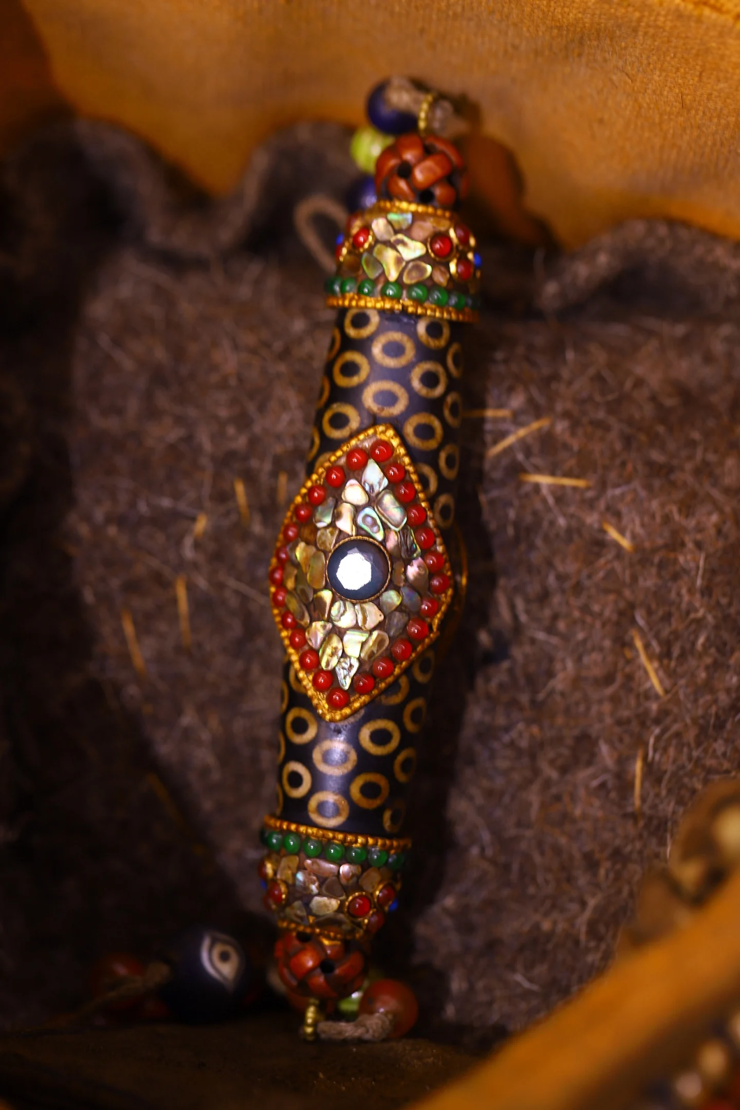 5Old Agate Tibetan …