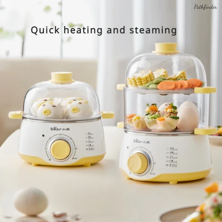 

Steamed egg machine: Automatic power off. Household. Multifunctional. Double-layer. Small. Breakfast machine. For dormitory.