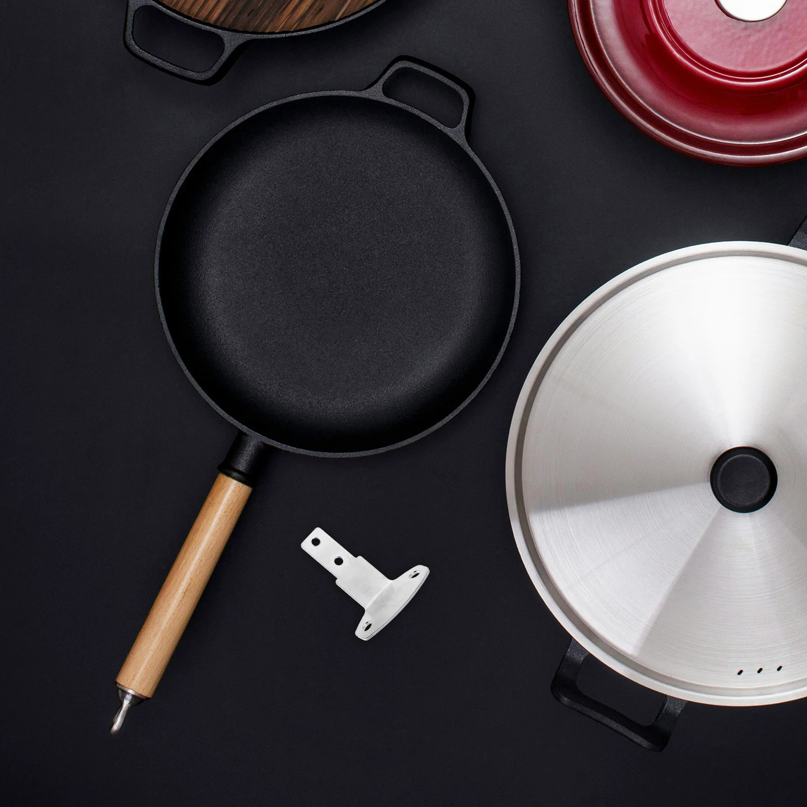 

1pcs Pot Handle Replacement For Frying Pan Saucepan Wok Cookware Supplies Cookware Accessories Kitchen Utensils