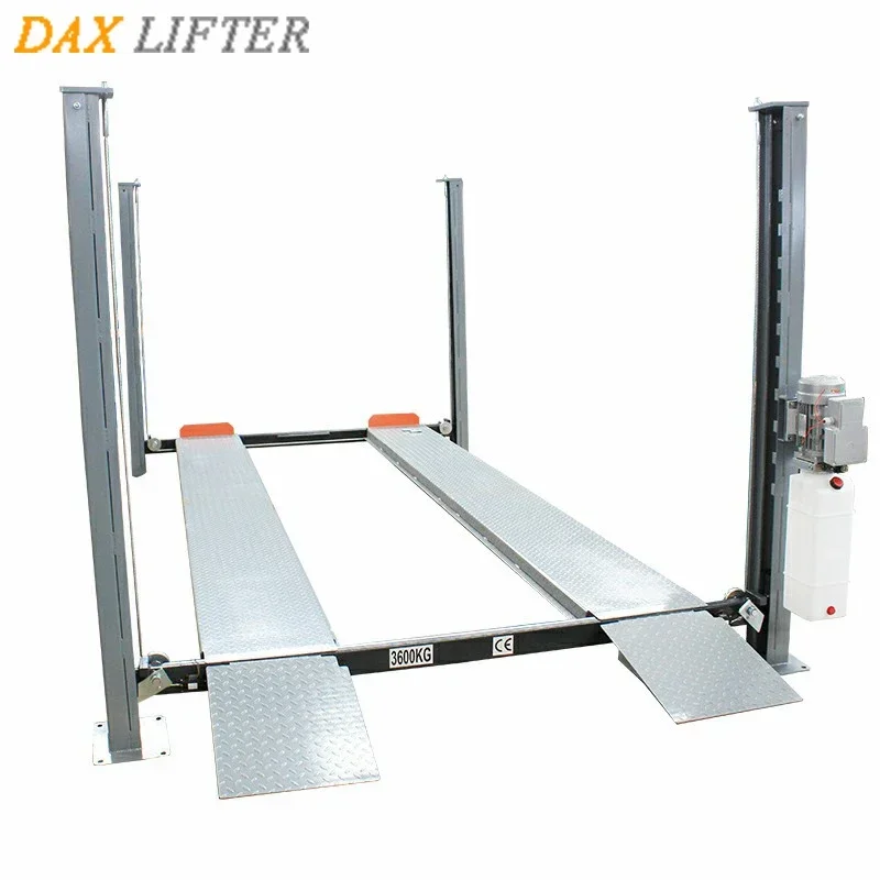 Good Quality 3600kg 1800mm Height Four Post Hydraulic Durable Automatic Car Lift Parking