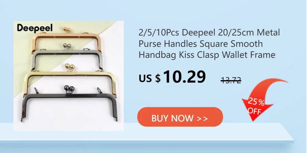 10Pcs 8.5-20cm Metal Internal Purse Frame Flex Bracket Kiss Clasp Lock Bag Closure for Sewing Handbag Craft Accessories