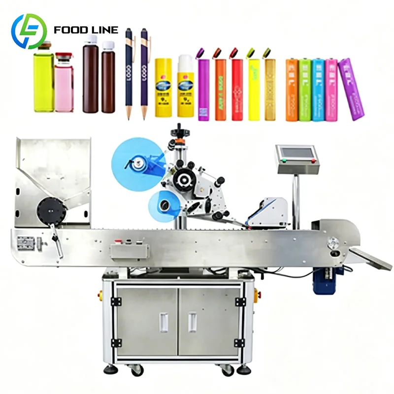 Automatic Small Container Labeling Machine Industrial Sticker Equipment For Factory Packaging Customized