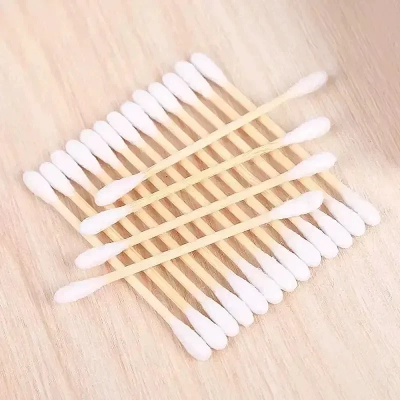 

100/300/500pcs Makeup Remover Makeup Cleaning Sanitary Cotton Swabs Double-headed Cotton Pads Cotton Swabs Cotton Swabs