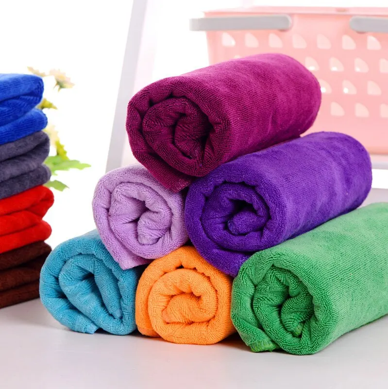 Microfiber Bath Dry Hair Towel Soft Thickened Household Car Cleaning Sports Towel Absorbent Barber Beauty Salons Towels