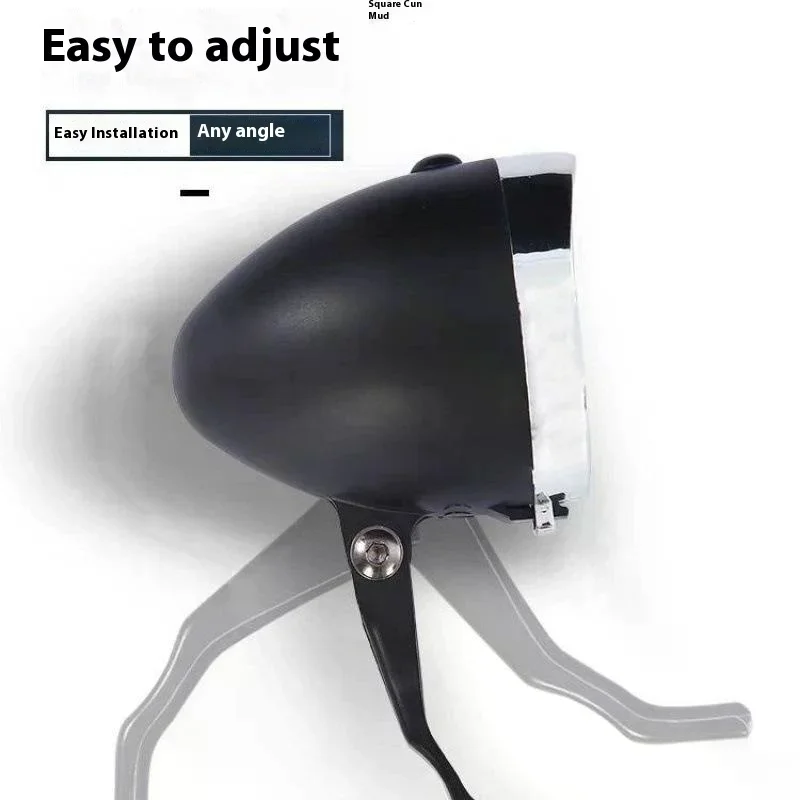 3 مصابيح LED كلاسيكية للدراجة، 3 أوضاع إضاءة، ضوء أمامي من النوع C، شحن كلاسيكي، كشافات أمامية للدراجات، ملحقات ركوب الدراجات #3