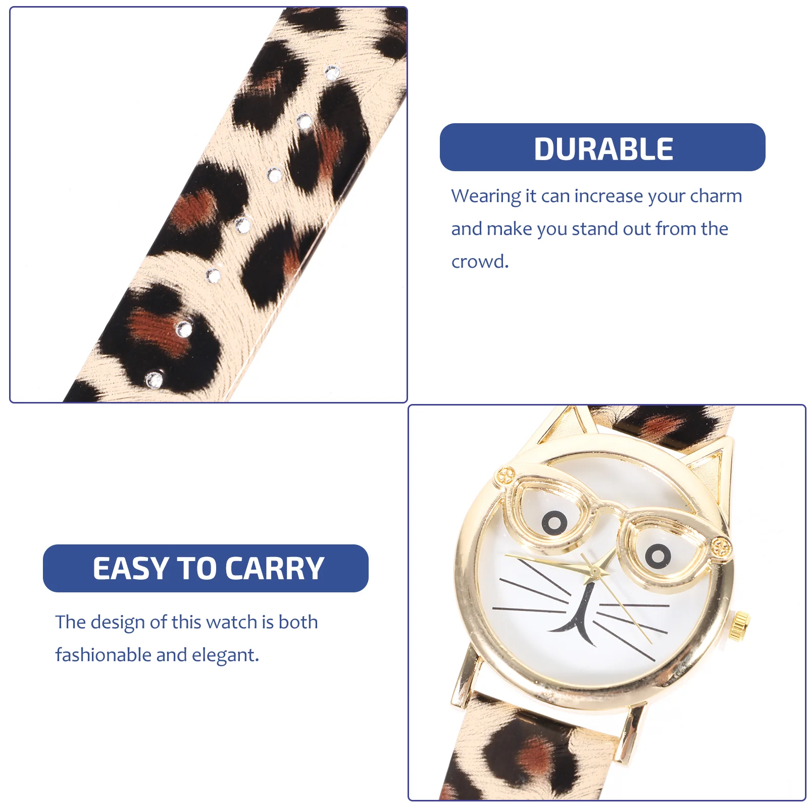 Montre intelligente chat de dessin animé pour femme, métal unique, belle girafe violette, montres pour enfants