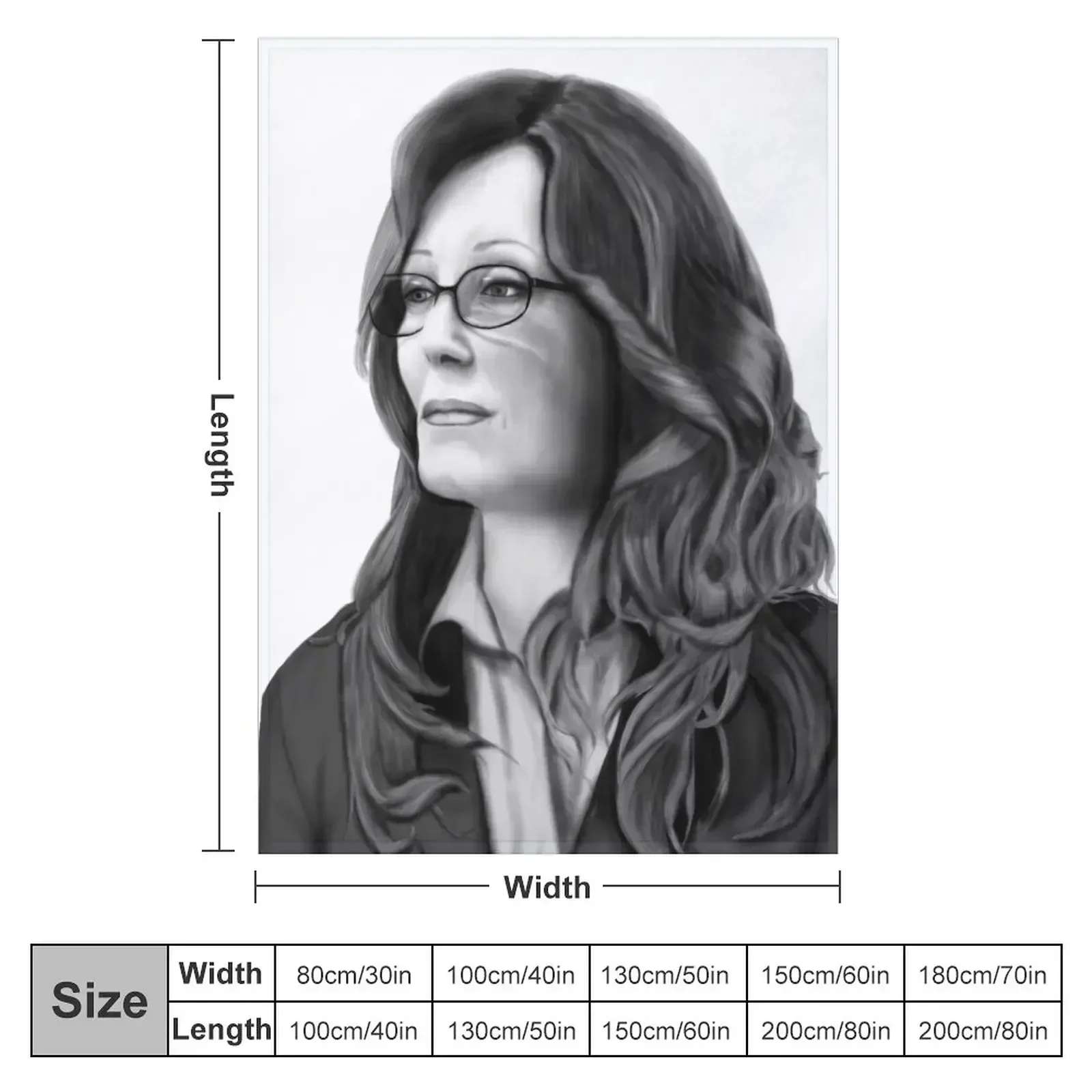 Laura Roslin Throw Blanket couch cozy soft plush fuzzy picnic outdoor blanket