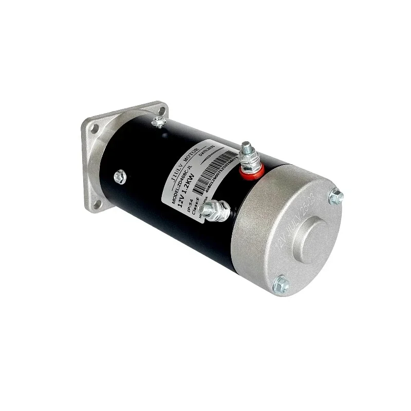 Hydraulic Pump Power Unit Motor for Dump Truck Retrofit,1200W DC 12V/24V/60V/72V,Self-Unloading 3-Wheel,185mm Body 15mm Shaft