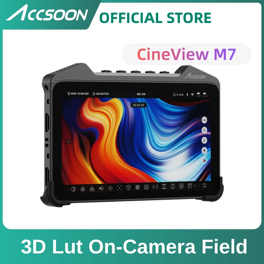 

Монитор для киносъемки Accsoon CineView M7 DSLR Director Monitor с 3D LUT, для установки на камеру, HDMI, для документальных фильмов