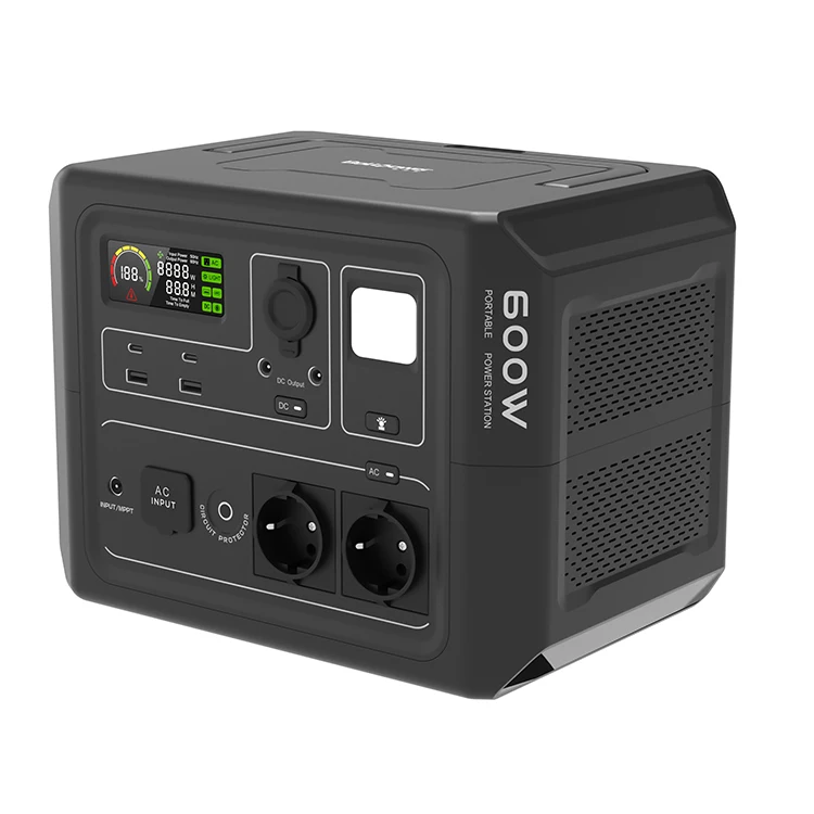 Indoor Outdoor Camping Solar Panel Charging  600W Lithium Iron Battery Power Bank Portable Power Station