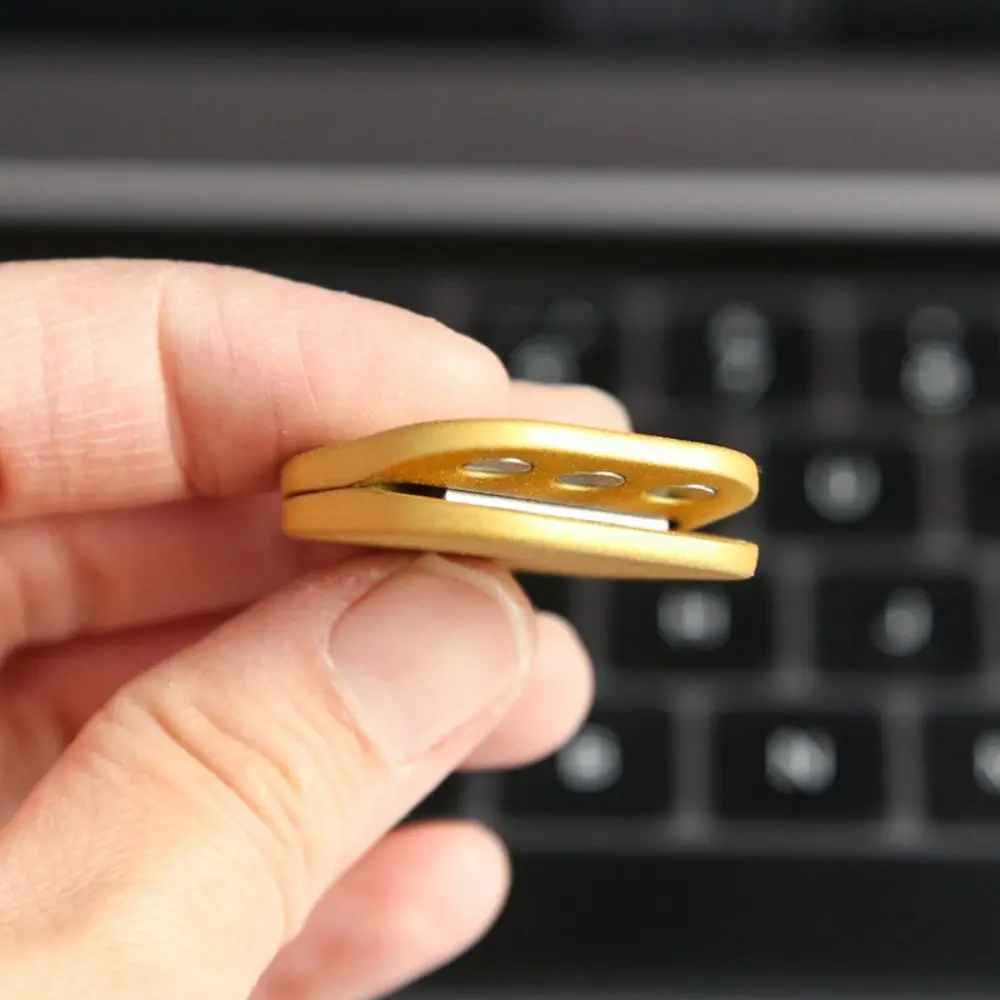 버튼 키 Fidget Cliker 아연 합금 향상된 초점 자기 Fidget 슬라이더 촉각 감각 금속 Fidget Toys ADHD 자폐증