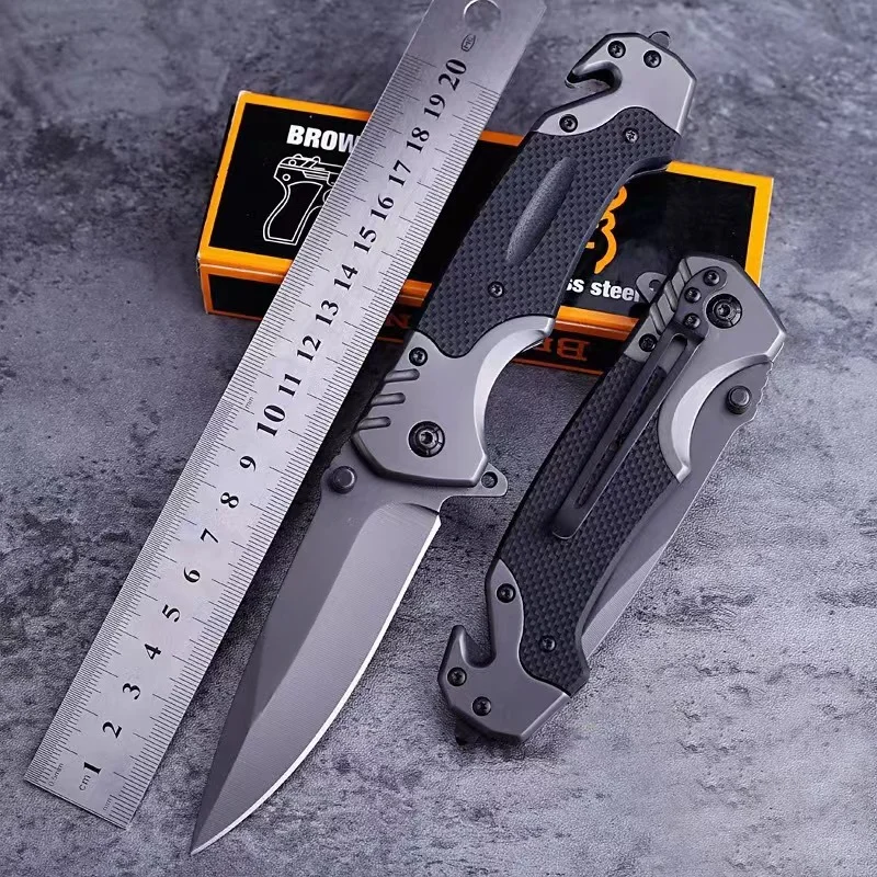 

Outdoor Multifunctional Folding Knife Carrying Knife Stainless Steel Wilderness Camping Survival Knife Fruit