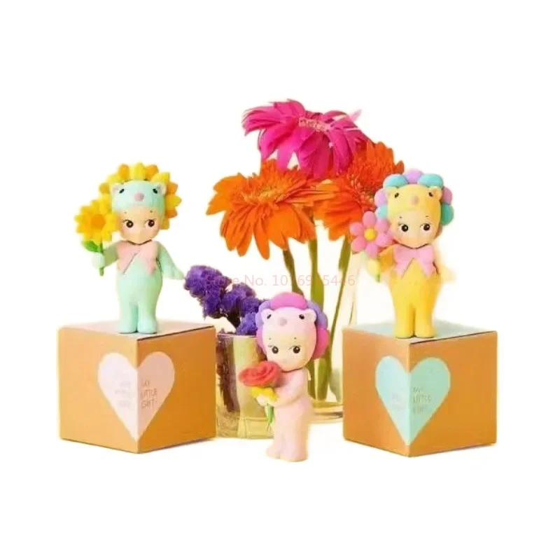 Anime Sonny Angel Blind Box Flower Series Kids Toys Angel Girls Candy House Series Figurines Trendy Toys Car Decorations Gifts