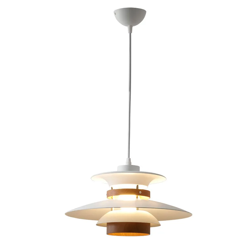 designer dinamarques flying saucer chandelier estilo creme simples nordico restaurante mesa ilha bar lampadas personalizadas 01