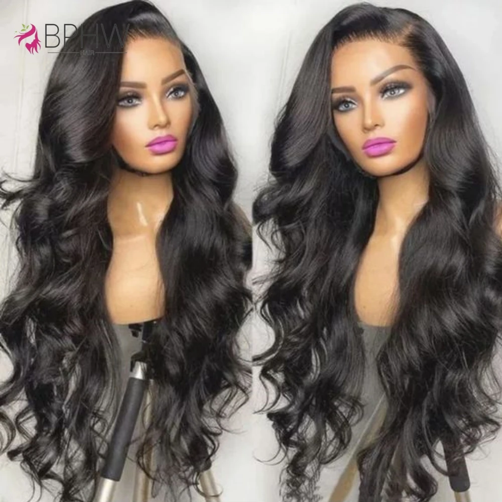 Perruque Lace Closure Wig Body Wave Brésilienne Naturelle, Cheveux Longs, 13x4, 4x4, Pre-Plucked, pour Femme