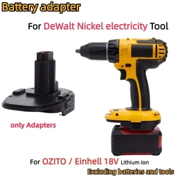 Adattatore/convertitore per batteria Einhell Power x Change OZITO da 18 V a utensili elettrici serie DeWalt Nickel Electricity (solo adattatore)