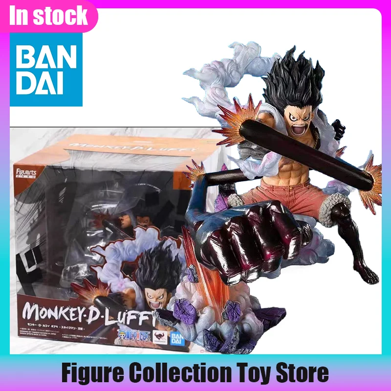 En Stock, Figura Original BANDAI Figuarts ZERO de One Piece, Arco de la Isla del Pastel, Monkey D. Luffy, Modelo de Anime