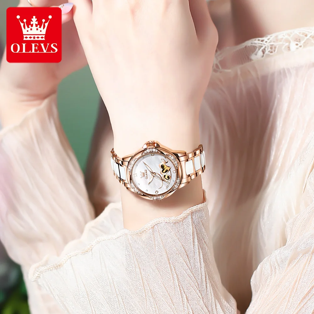 Luxury Elegant Women's Automatic Mechanical Watch, Waterproof