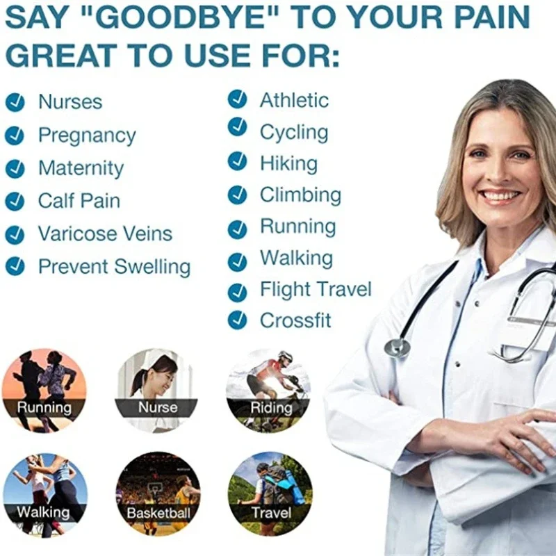 1 ペア男性女性圧縮ソックスレギンス用通気性ランニング圧力サッカー大人版ネットワーク圧力ナースソックス