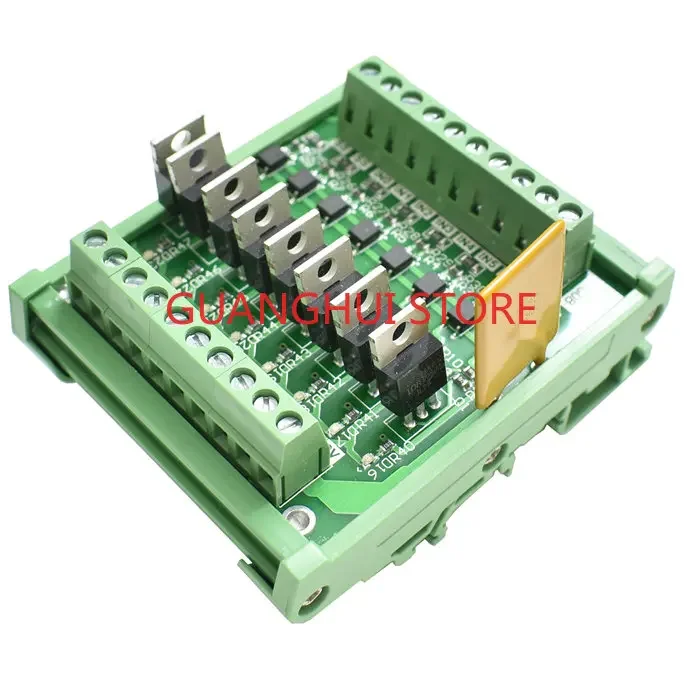 PLC Output Amplifier Board 8-way Transistor Module Block Io Board DC Control Protection Isolator 12-24V