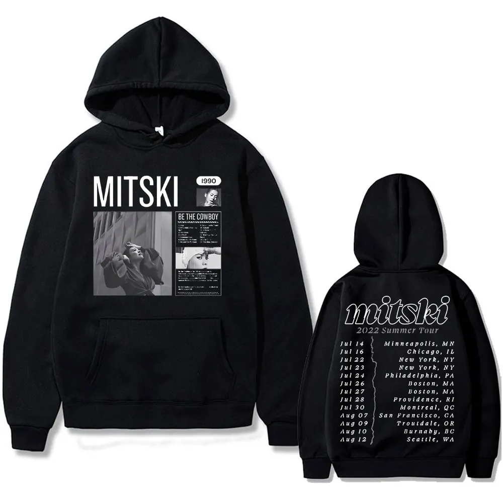 Singer Mitski Be The Cowboy Graphic Print Hoodie Men Women Fahsion Vintage Trend Sweatshirt Unisex Casual Fleece Cotton Hoodies