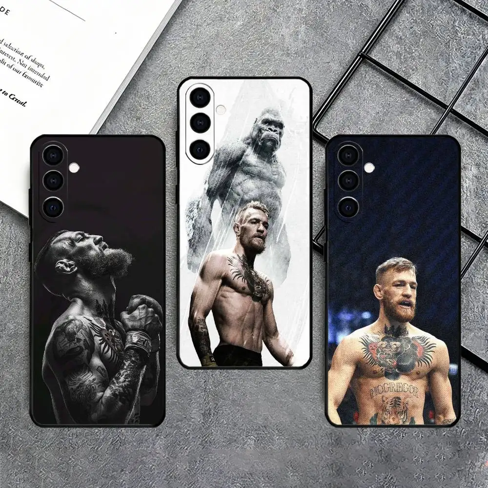 C-Conor M-McGregor Phone Case For Samsung Galaxy A73,A72,A71,A70,A53,A52,A51,Others Soft Black Cover